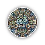 Aztec Tlaloc God of Rain  Sticker (Peel N' Stick)